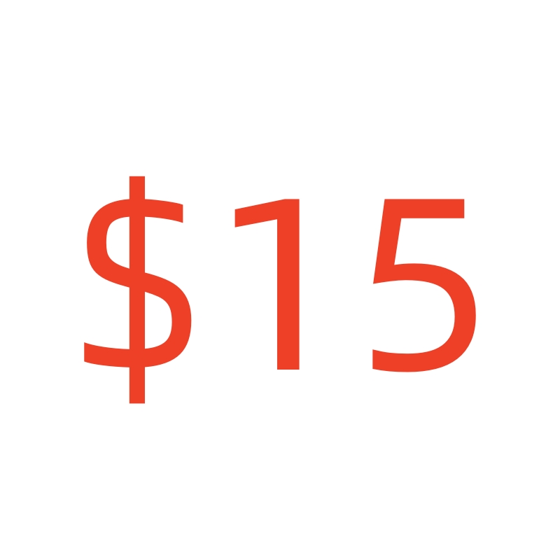 Only for shipping $15