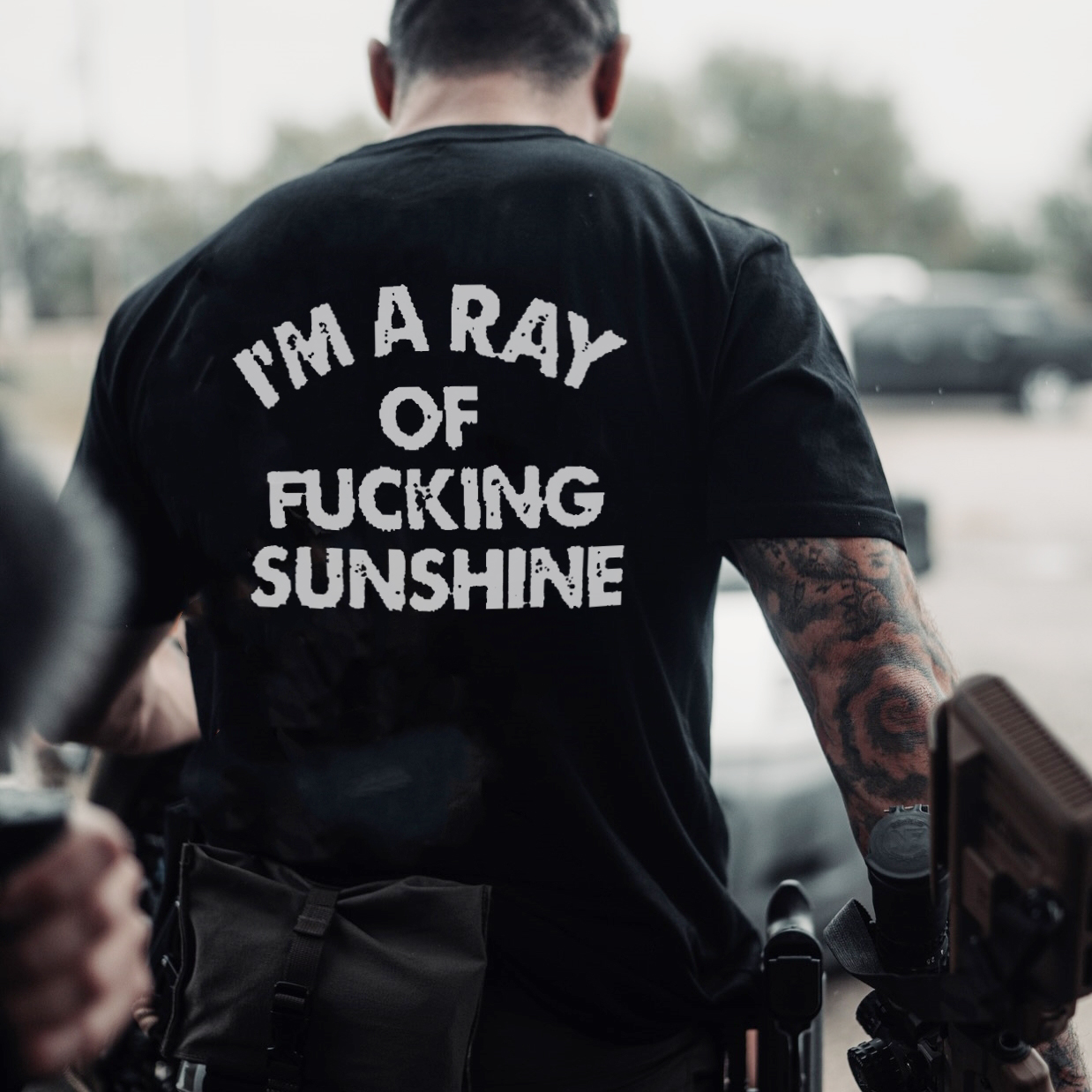 I'm A Ray Of Fucking Sunshine Printed Men's T-shirt 