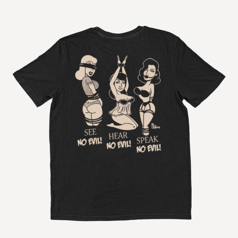 Uprandy Speak No Evil Graphic Men T-Shirt