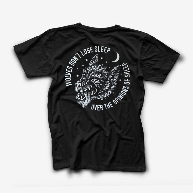 Wolves Don't Lose Sleep Printed Men's T-shirt