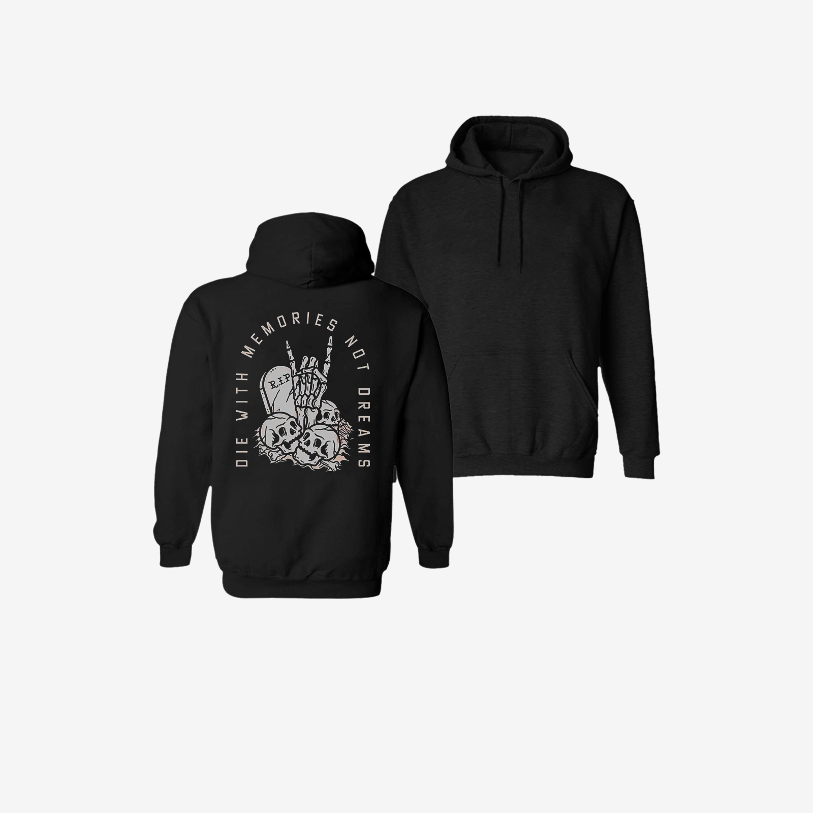  Stylish Die With Memories Not Dreams Printed Men Hoodie-Ranbybox