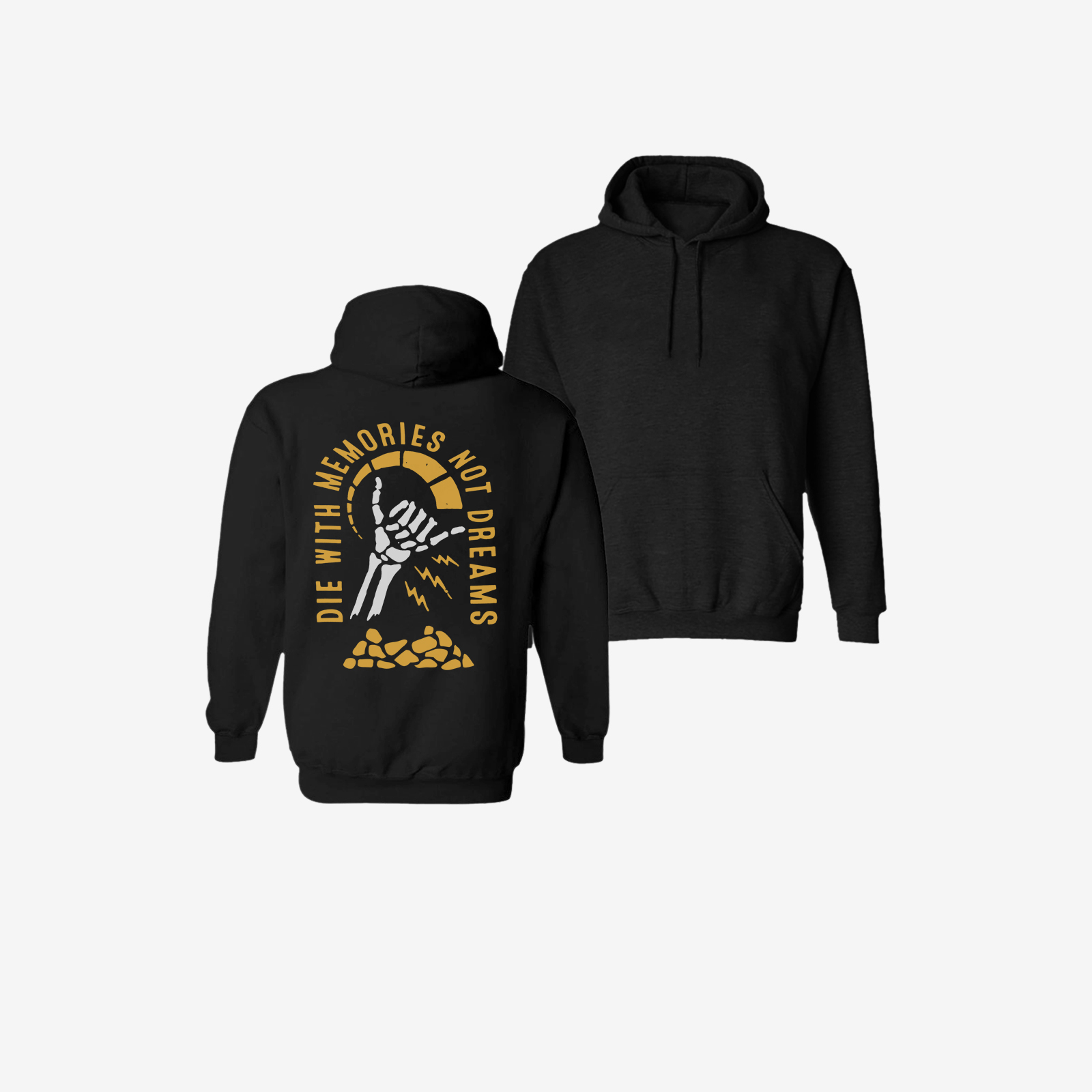  Cool Die With Memories Not Dreams Printed Men Hoodie-Ranbybox