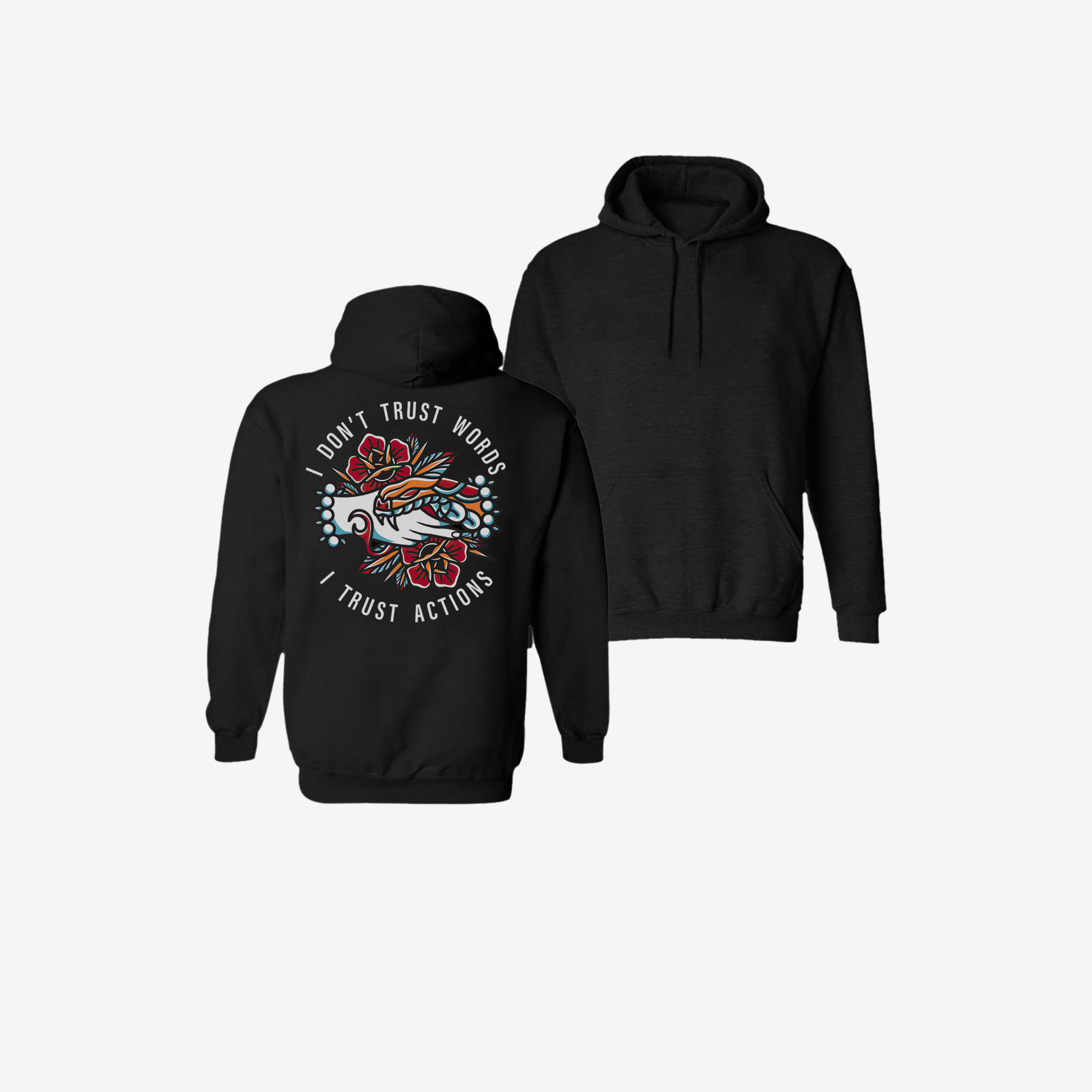 Uprandy Personalized I Trust Actions Print Hoodie