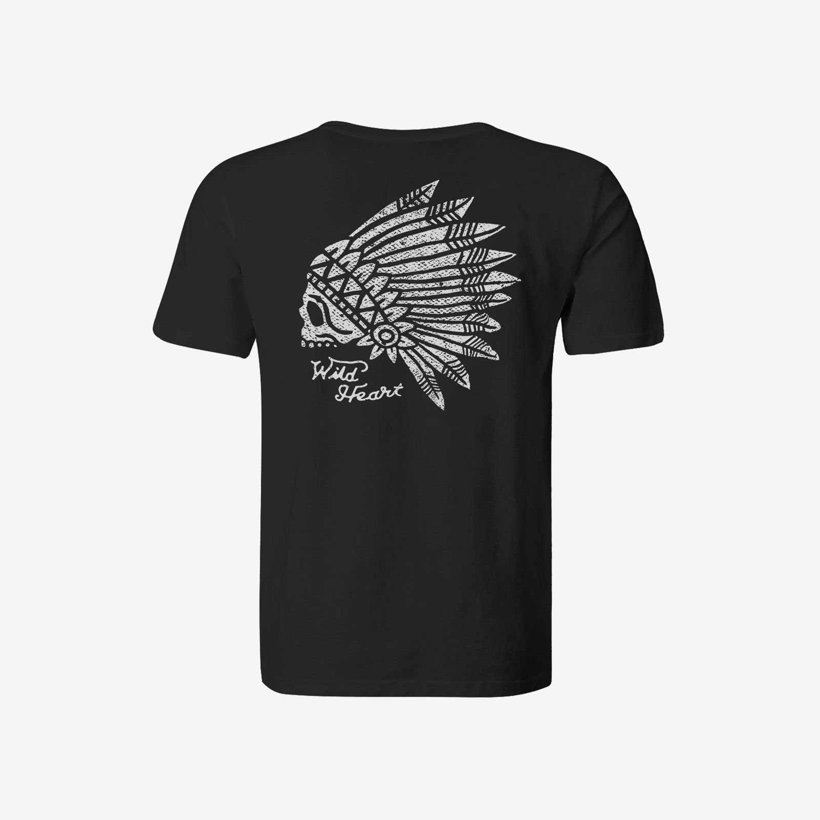  Tribal Hat Skull Printed Men T-Shirt-Ranbybox