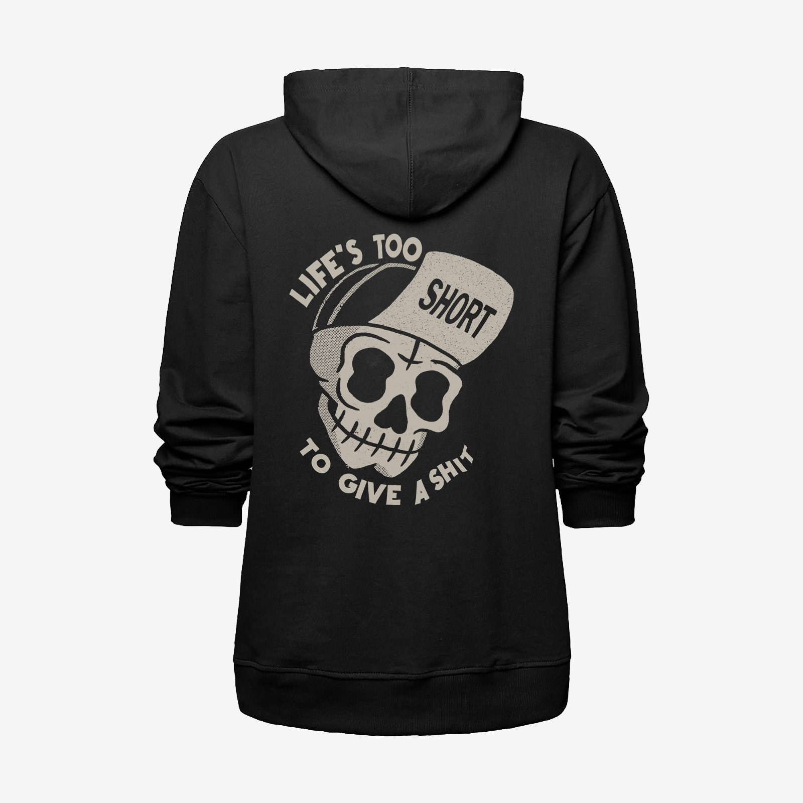  Life Too To Give A Shit Printed Men Hoodie-Ranbybox