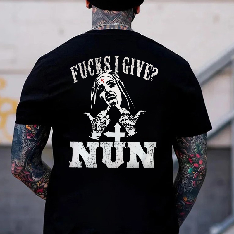 F**Ks I Give? Nun Printed Men's T-shirt