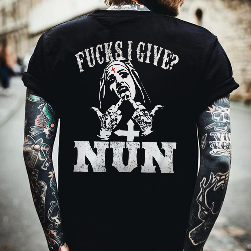 F**Ks I Give? Nun Printed Men's T-shirt