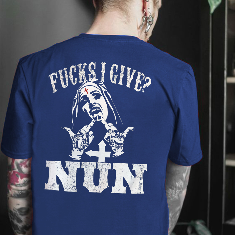 F**Ks I Give? Nun Printed Men's T-shirt