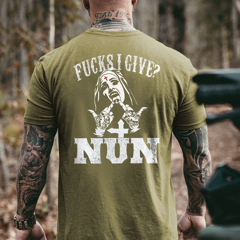 F**Ks I Give? Nun Printed Men's T-shirt