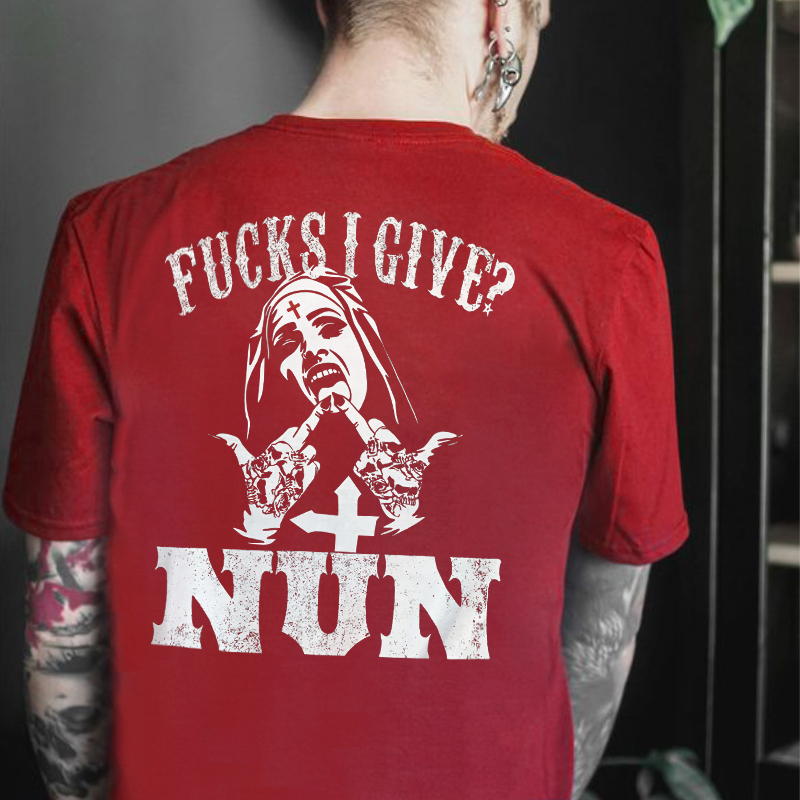 F**Ks I Give? Nun Printed Men's T-shirt