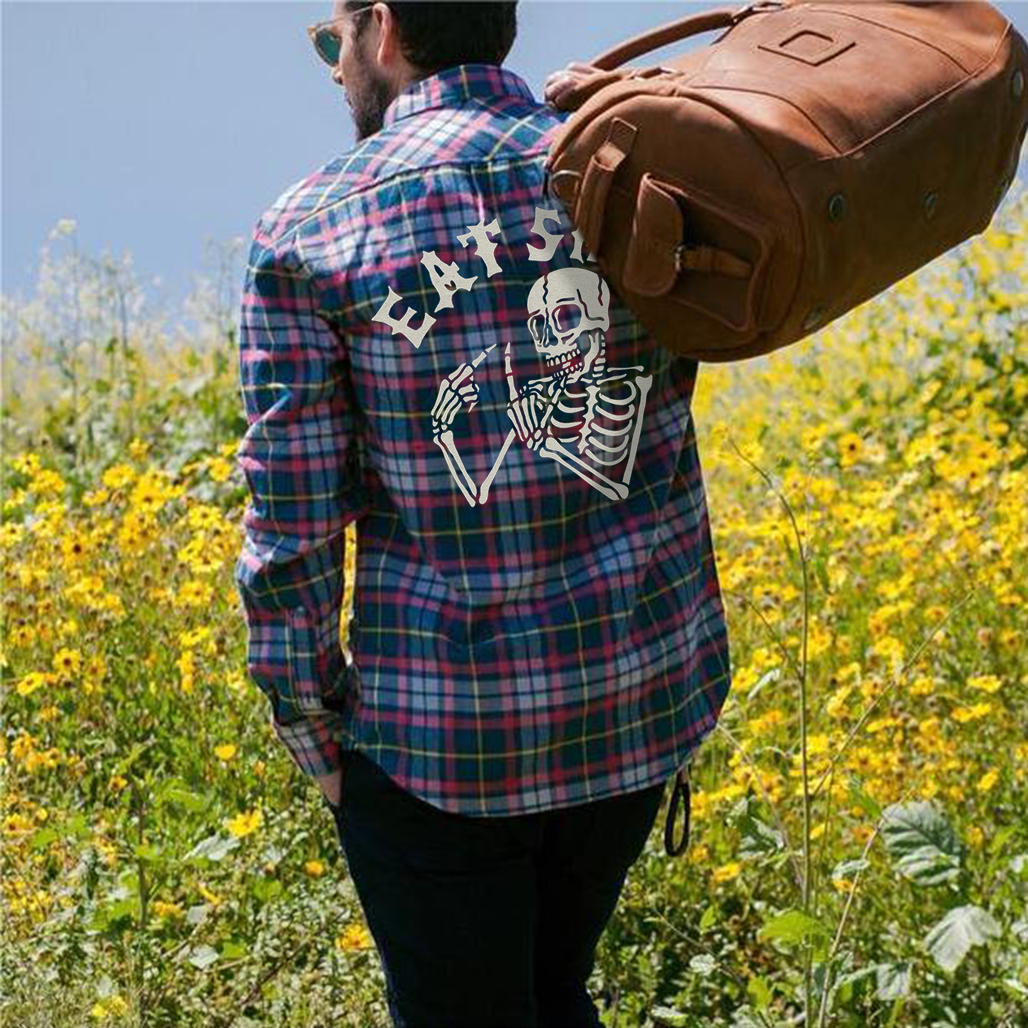 Eat Shit Flannel Shirt-Ranbybox