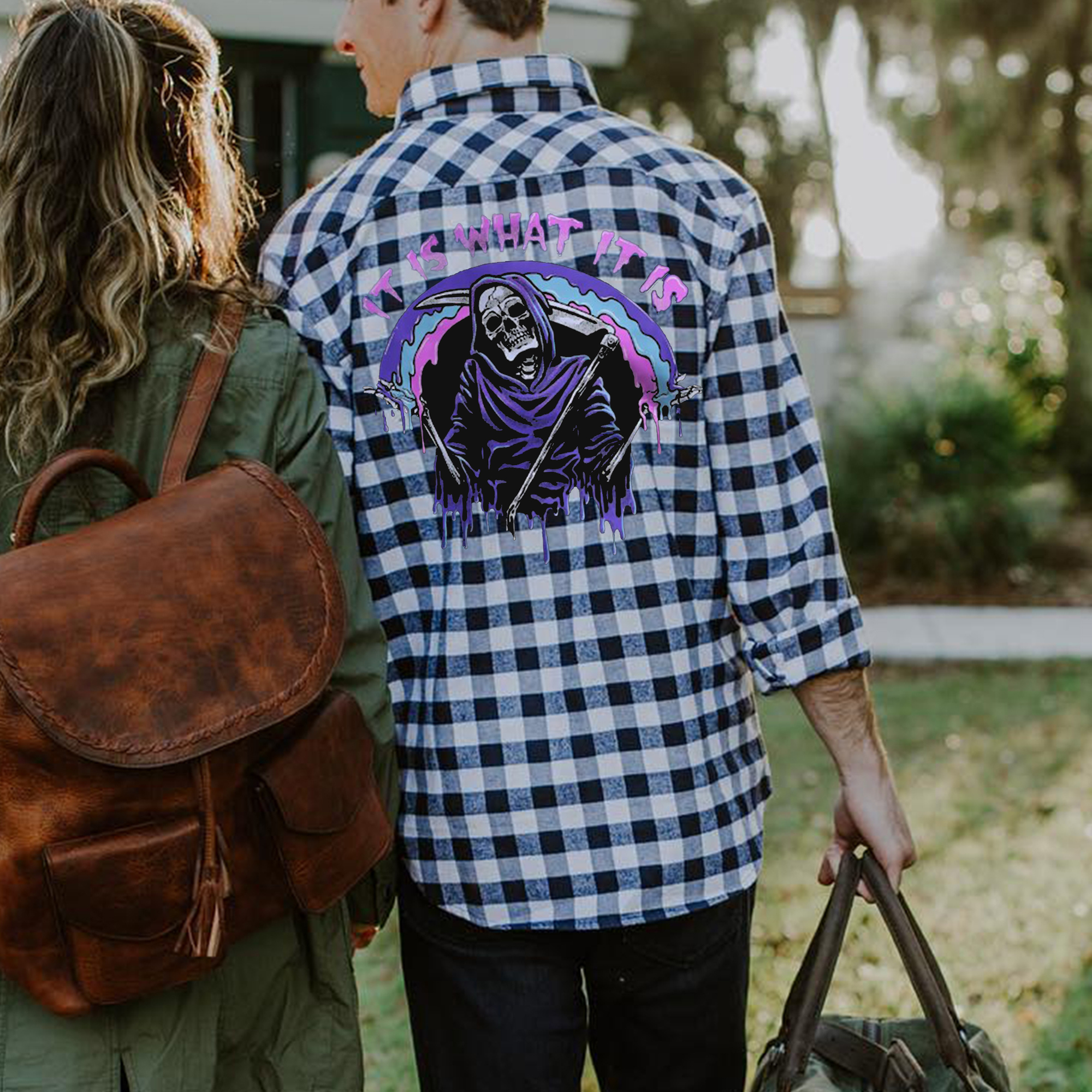 It Is What It Is Flannel Shirt-Ranbybox