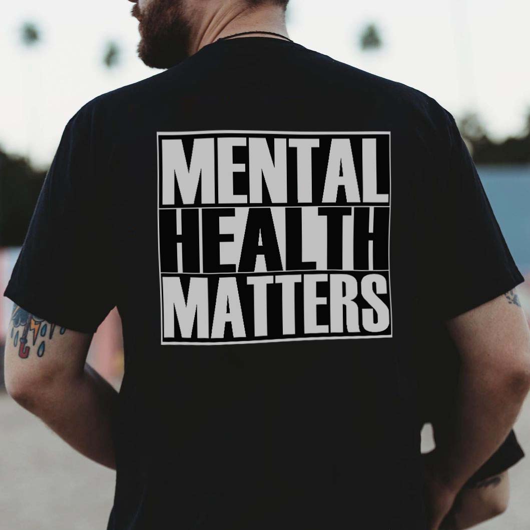 Mental Health Matters Printed Men's T-shirt-Ranbybox