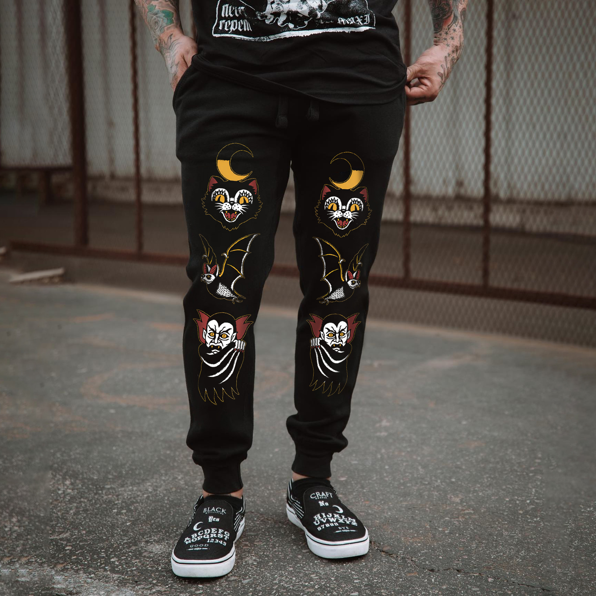 Moonlight Joggers Print Men's Sweatpants-Ranbybox
