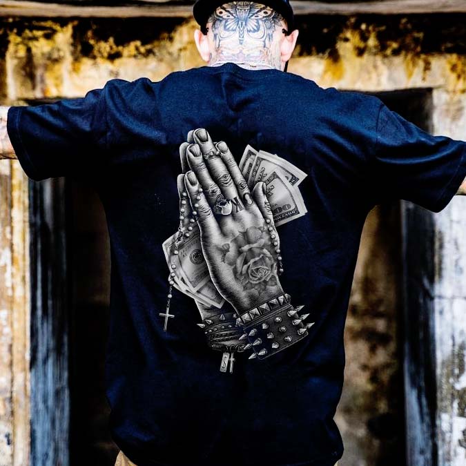 Prayer Printed Men's T-shirt-Ranbybox