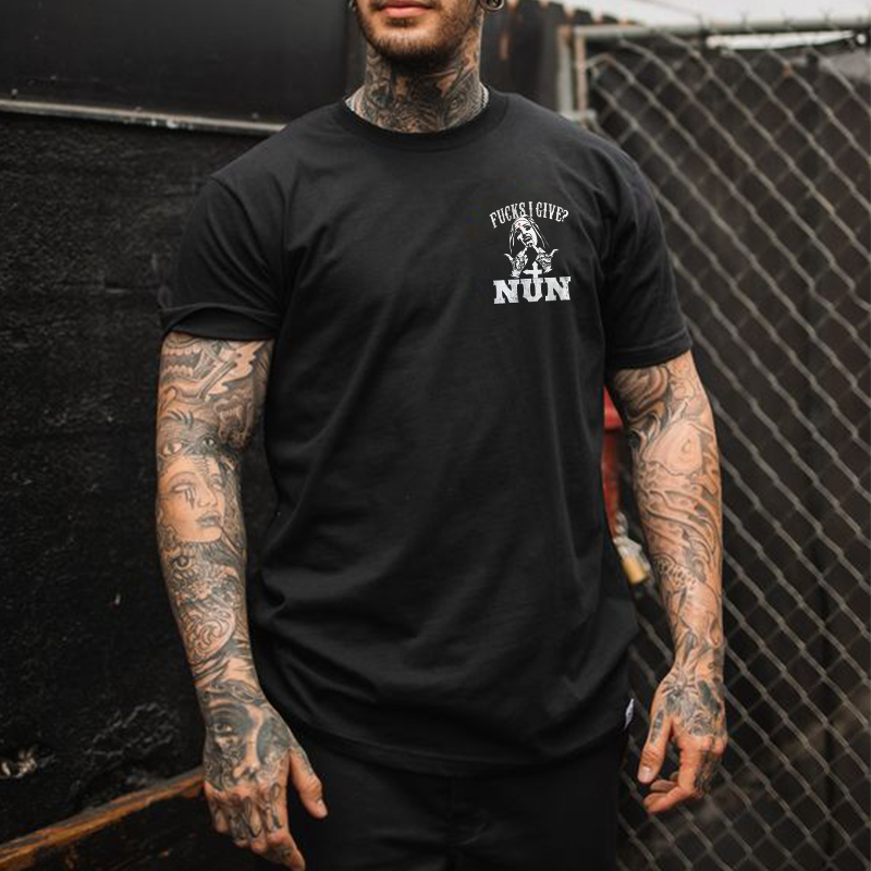 F**Ks I Give? Nun Printed Men's T-shirt