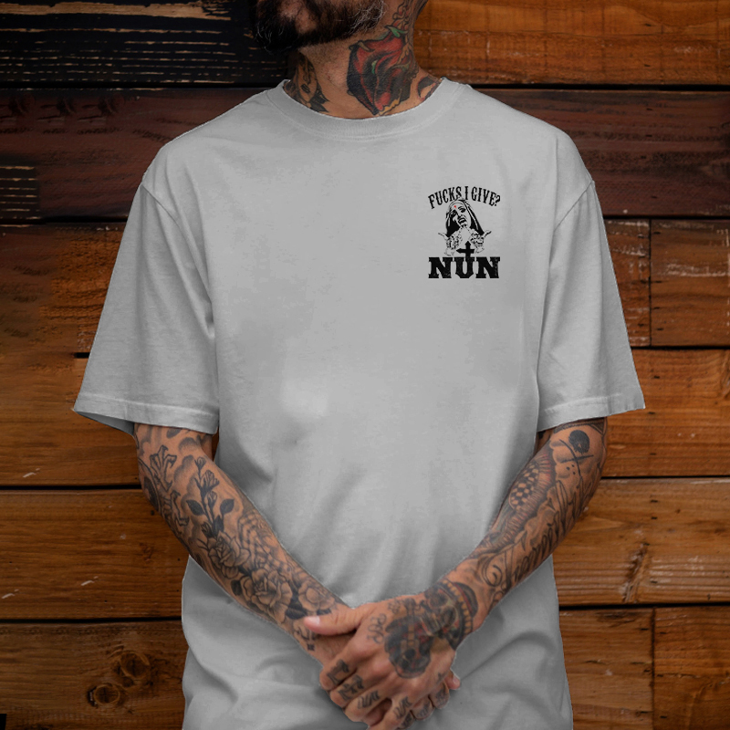 F**Ks I Give? Nun Printed Men's T-shirt