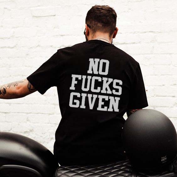 No F*cks Given Printed Men's T-shirt-Ranbybox