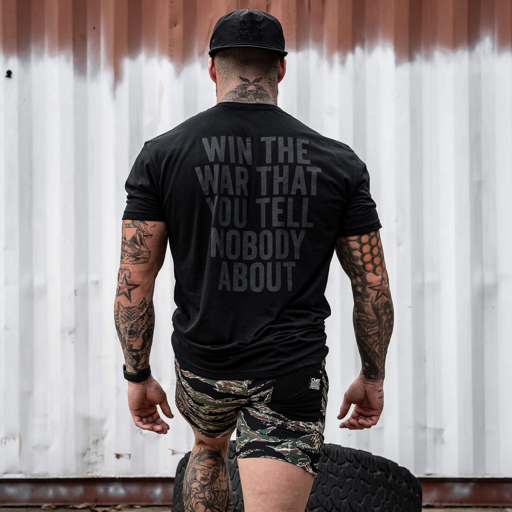 Win The War That You Tell Nobody About Printed Men's T-shirt Image - 8