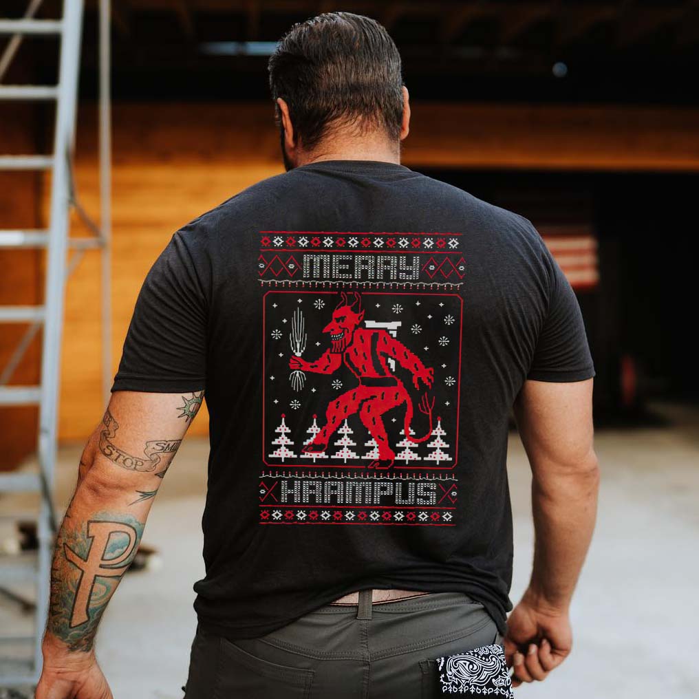 Merry Hrrmpus Printed Men's T-shirt-Ranbybox