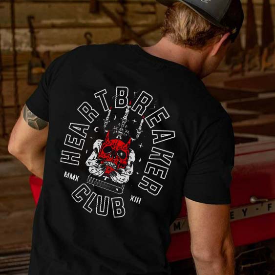 Heartbreaker Club Printed Men's T-shirt-Ranbybox