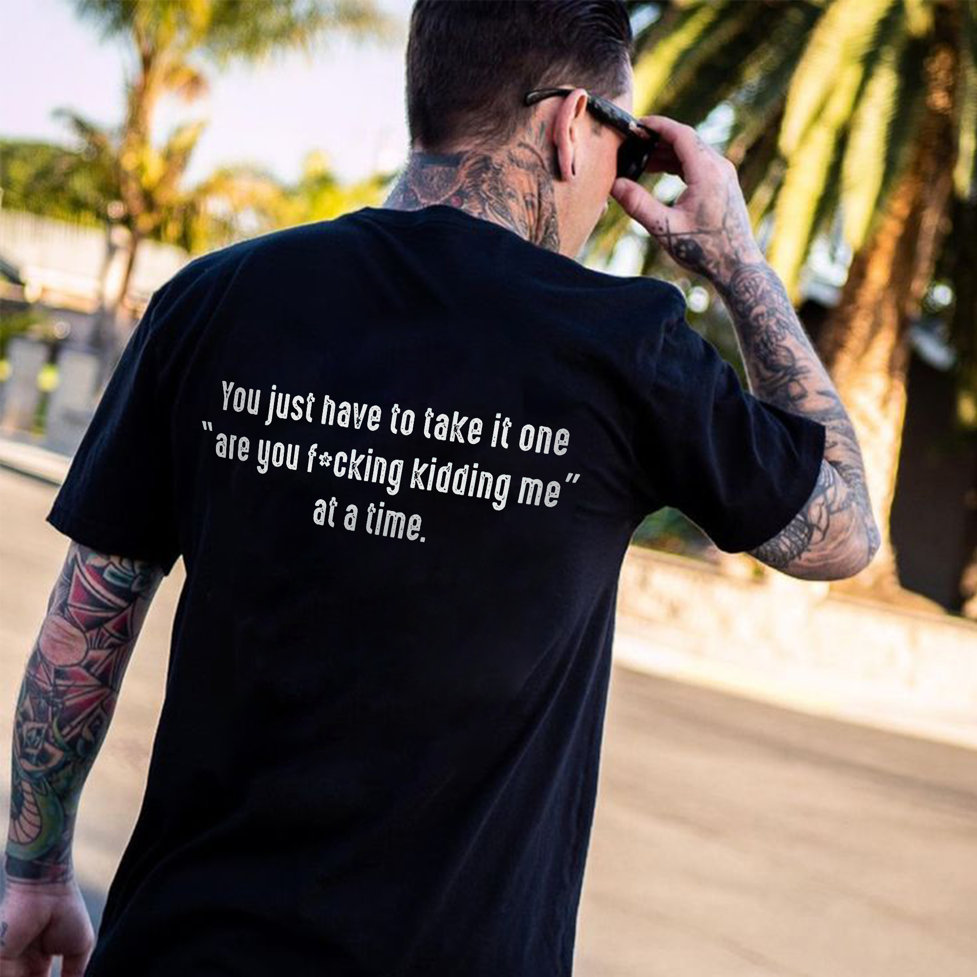 You Just Have To Take It One Printed Men's T-shirt-Ranbybox