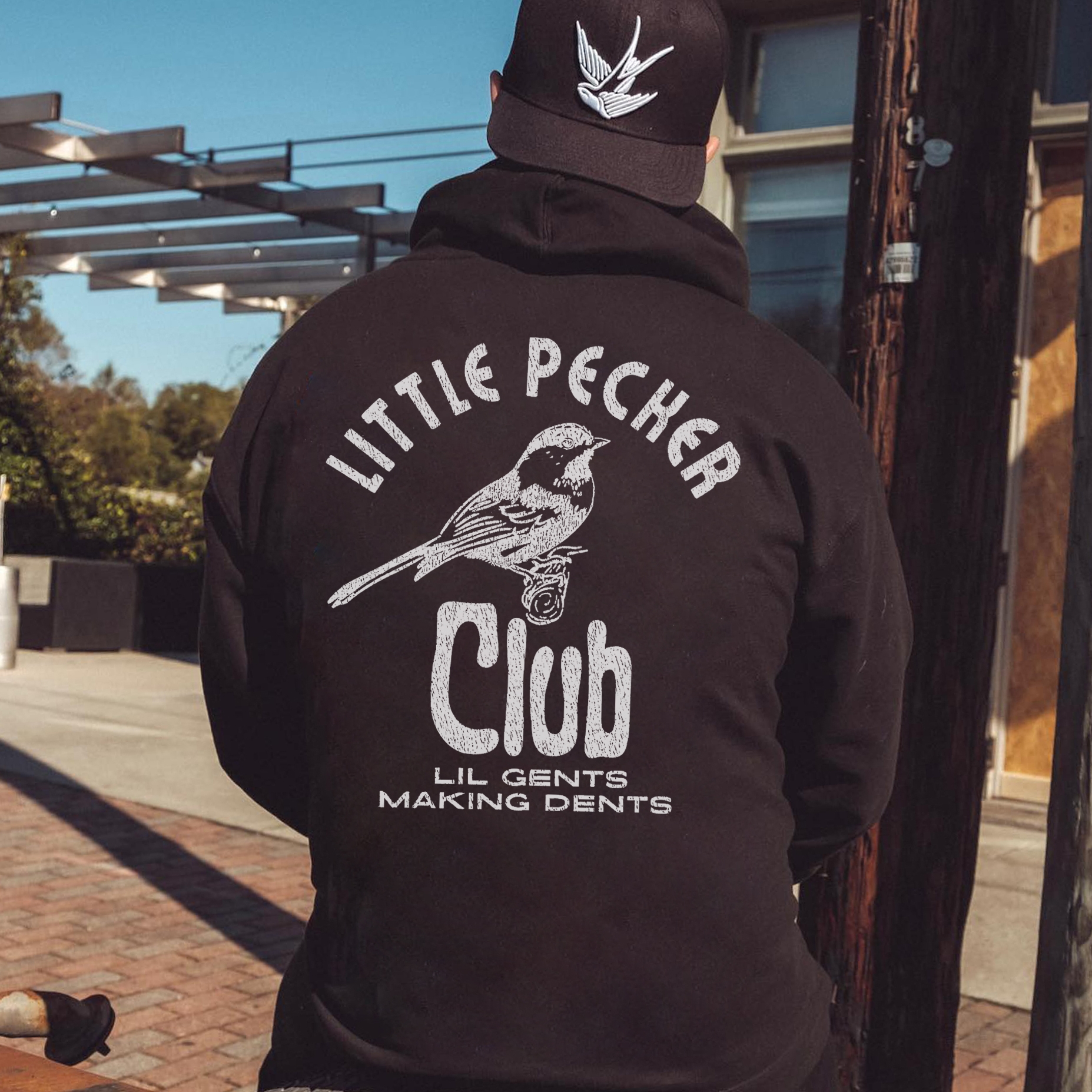 Little Pecker Club Lil Gents Making Dents Printed Men's Hoodie