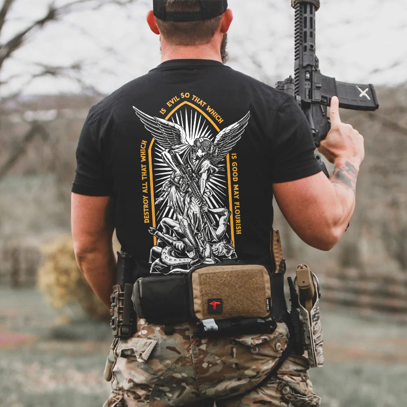 Destroy All That Which Is Evil So That Which Printed Men's T-shirt-Ranbybox