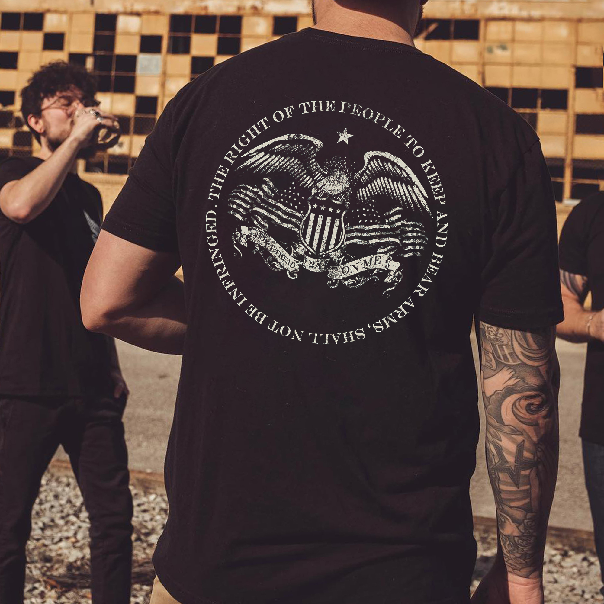 The Right Of The People To Keep And Bear Arms Printed Men's T-shirt-Ranbybox