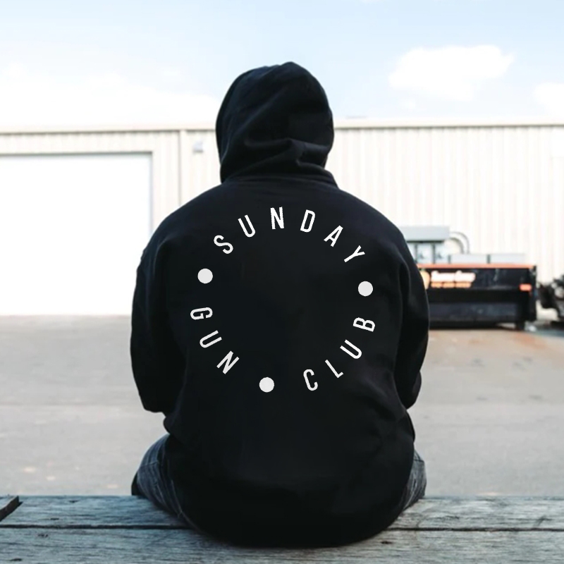 Sunday Gun Club Printed Men's Hoodie-Ranbybox