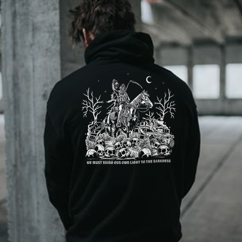 We Must Bring Our Own Light To The Darkness Printed Men's Hoodie-Ranbybox