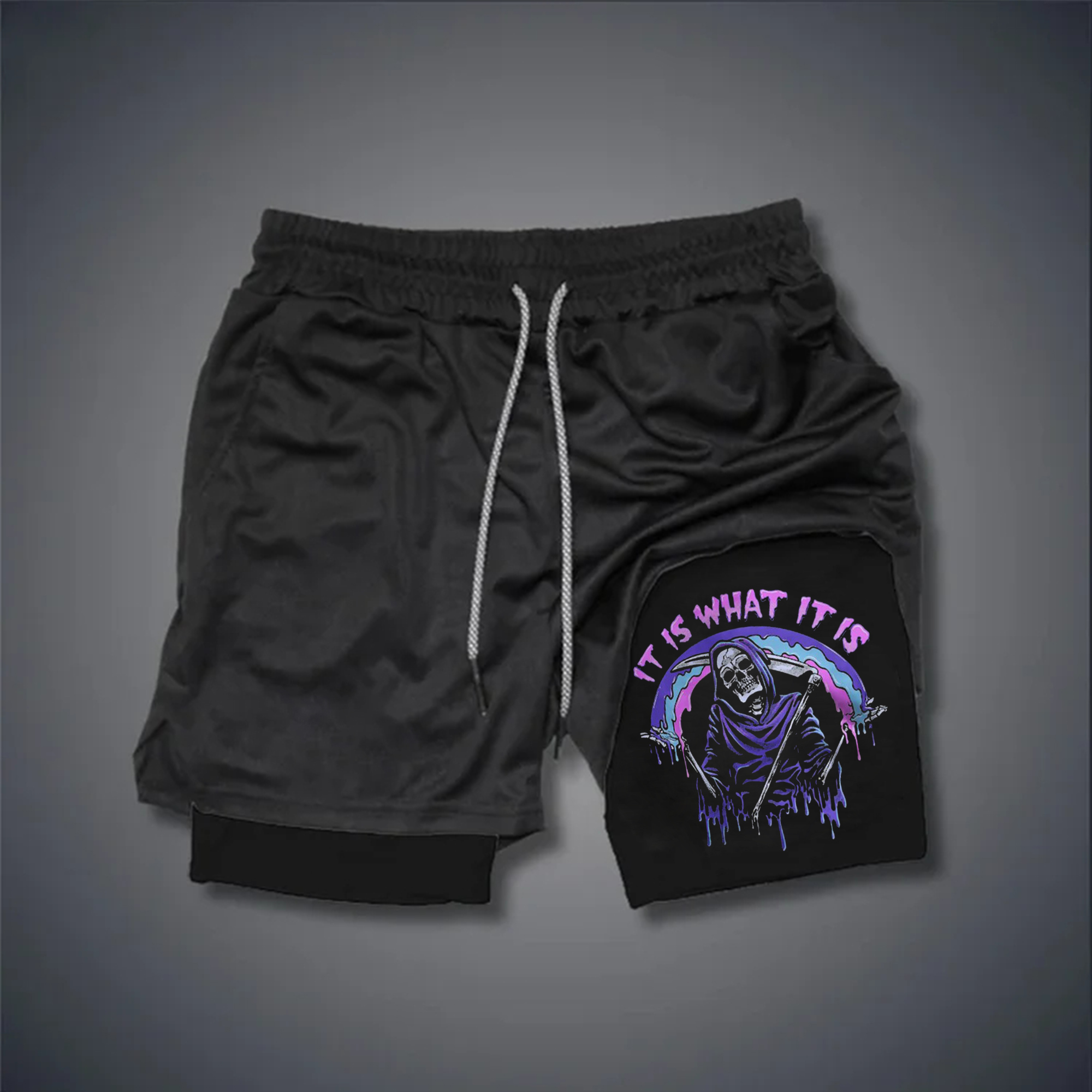 It Is What It Is Print Men's Shorts