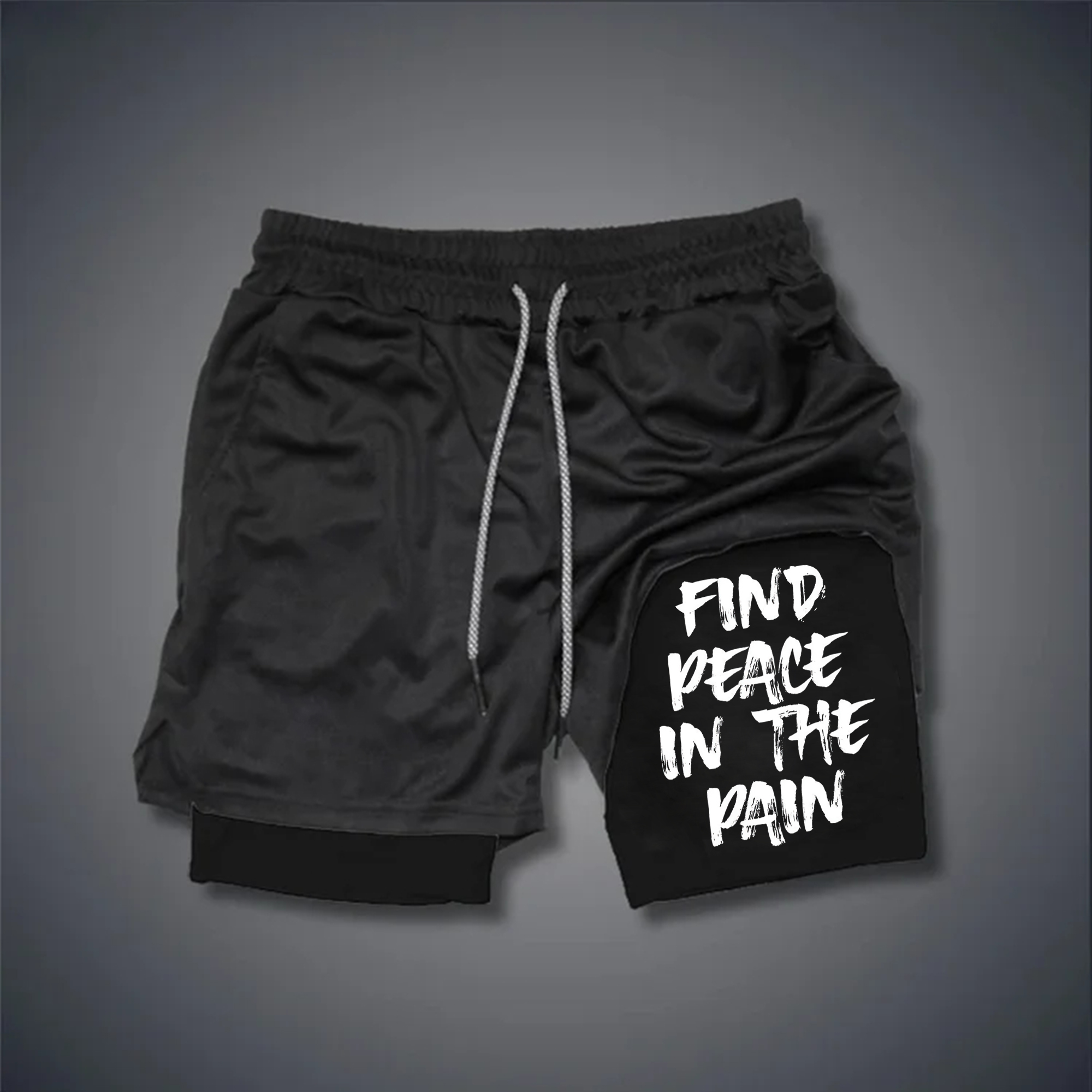 Find Peace In The Pain Print Men's Shorts