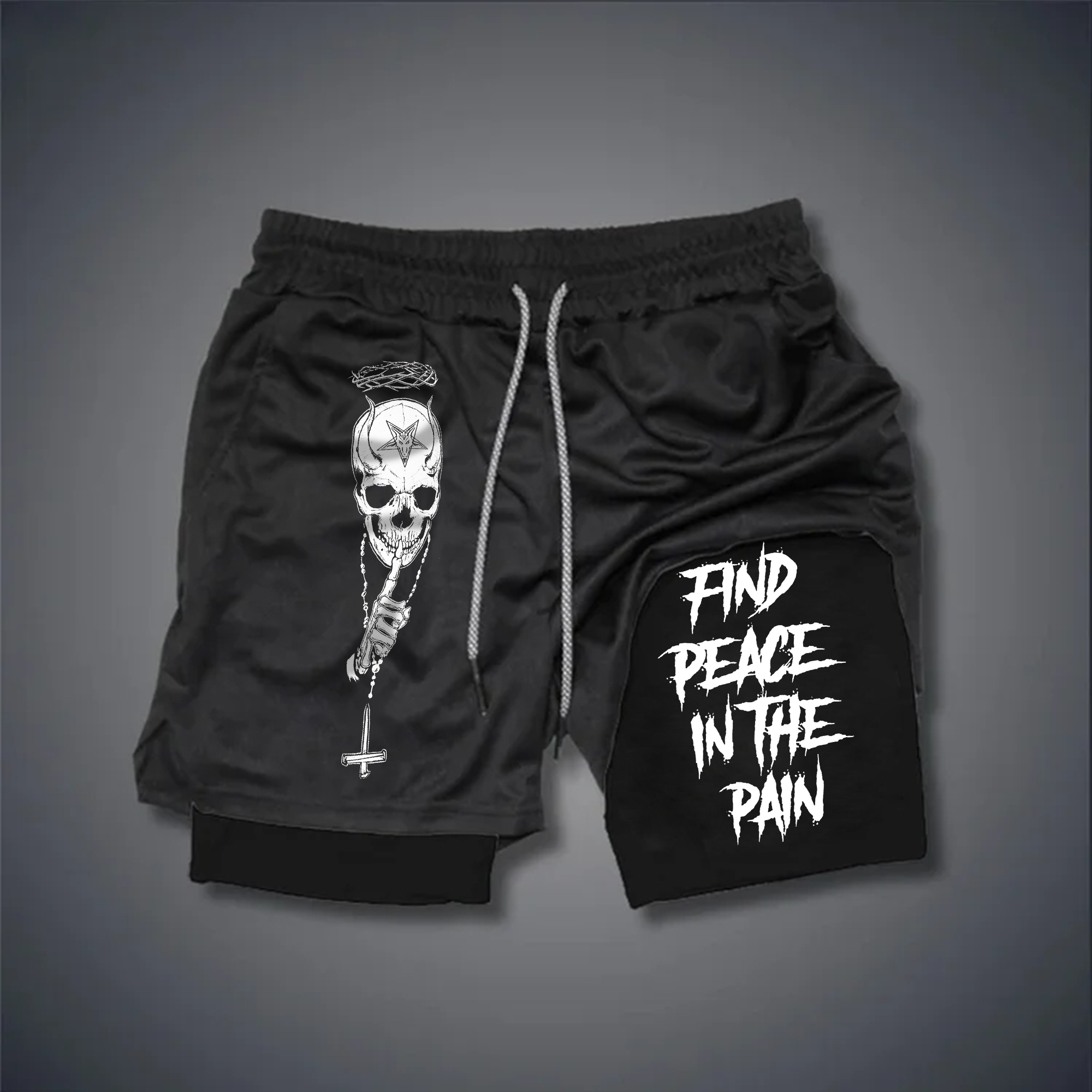 Find Peace In The Pain Print Men's Shorts