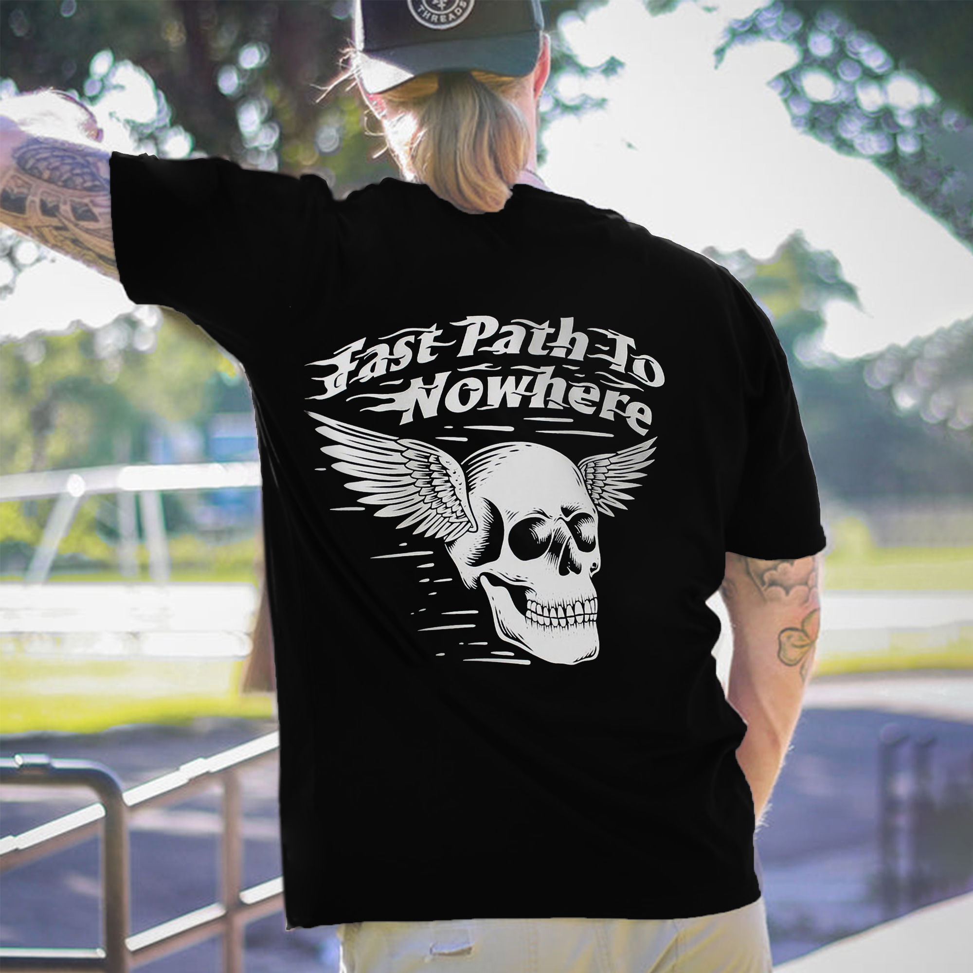 Fast Path To Nowhere Printed Men's T-shirt