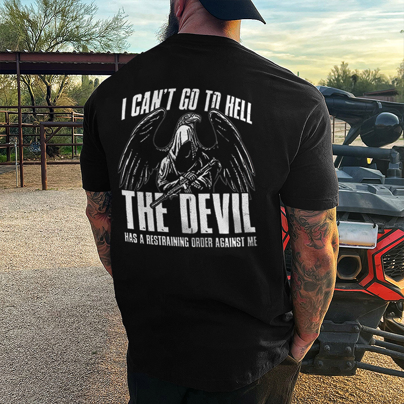 I Can't Go To Hell Printed Men's T-shirt