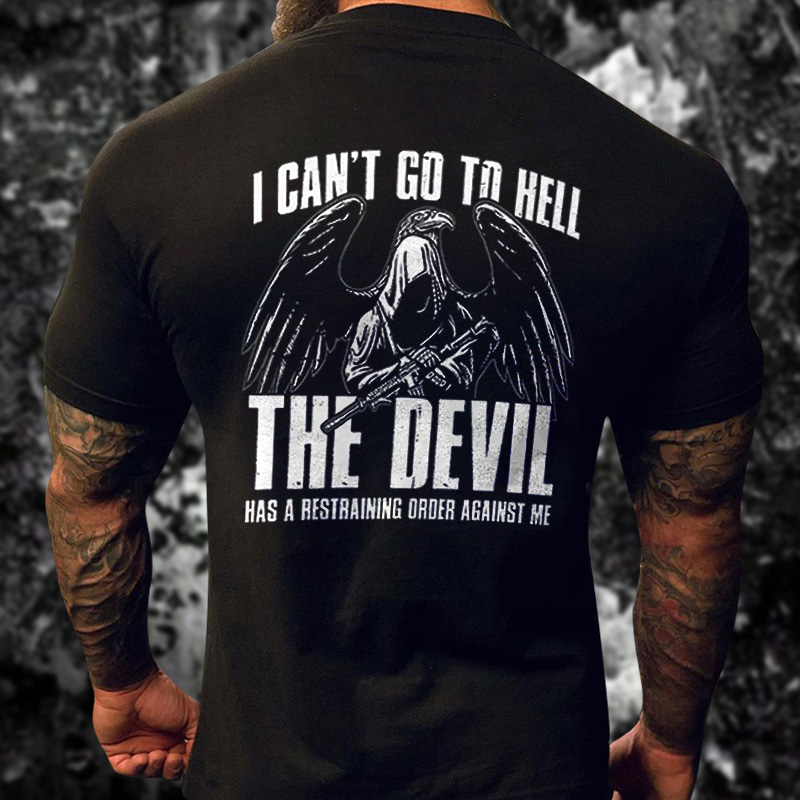 I Can't Go To Hell Printed Men's T-shirt