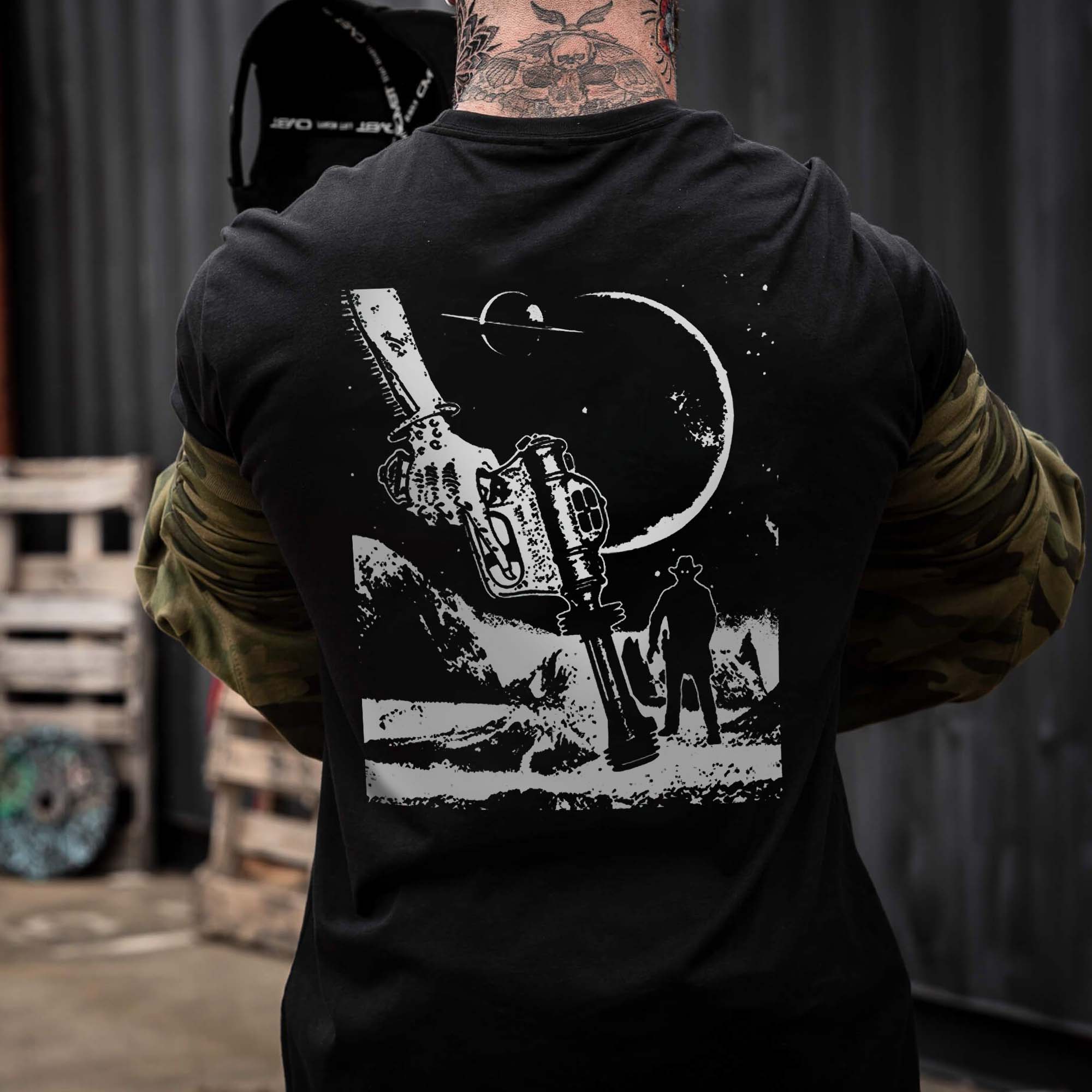 Cosmic Cowboy Printed Men's T-shirt