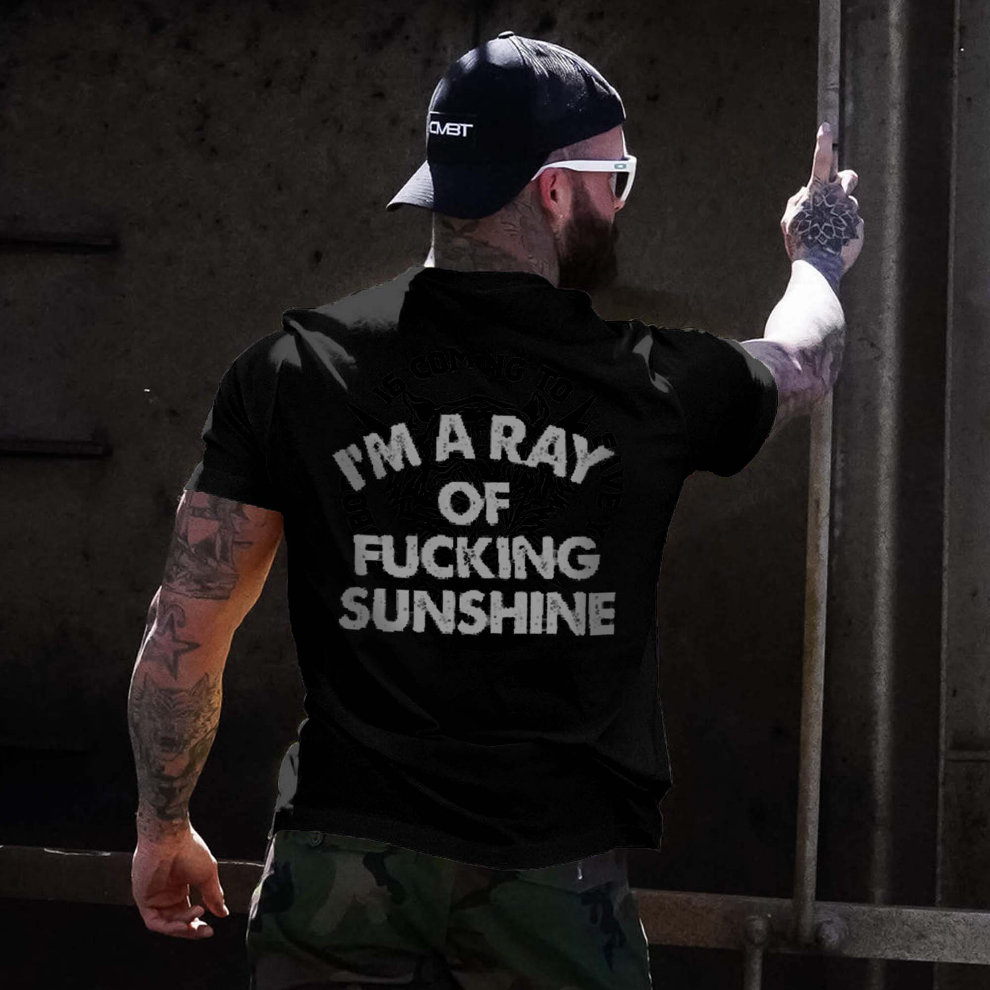 I'm A Ray Of Fucking Sunshine Printed Men's T-shirt 