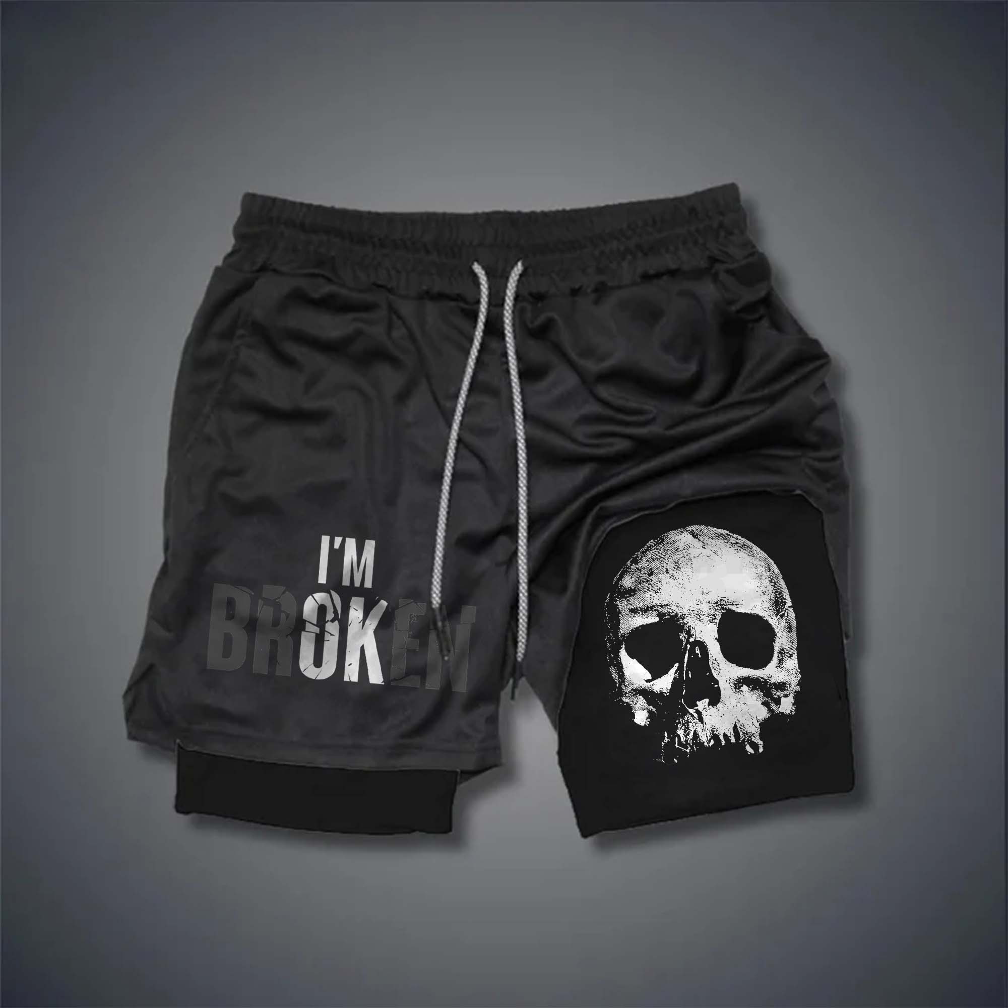 I'm Broken Printed Men's Performance Shorts