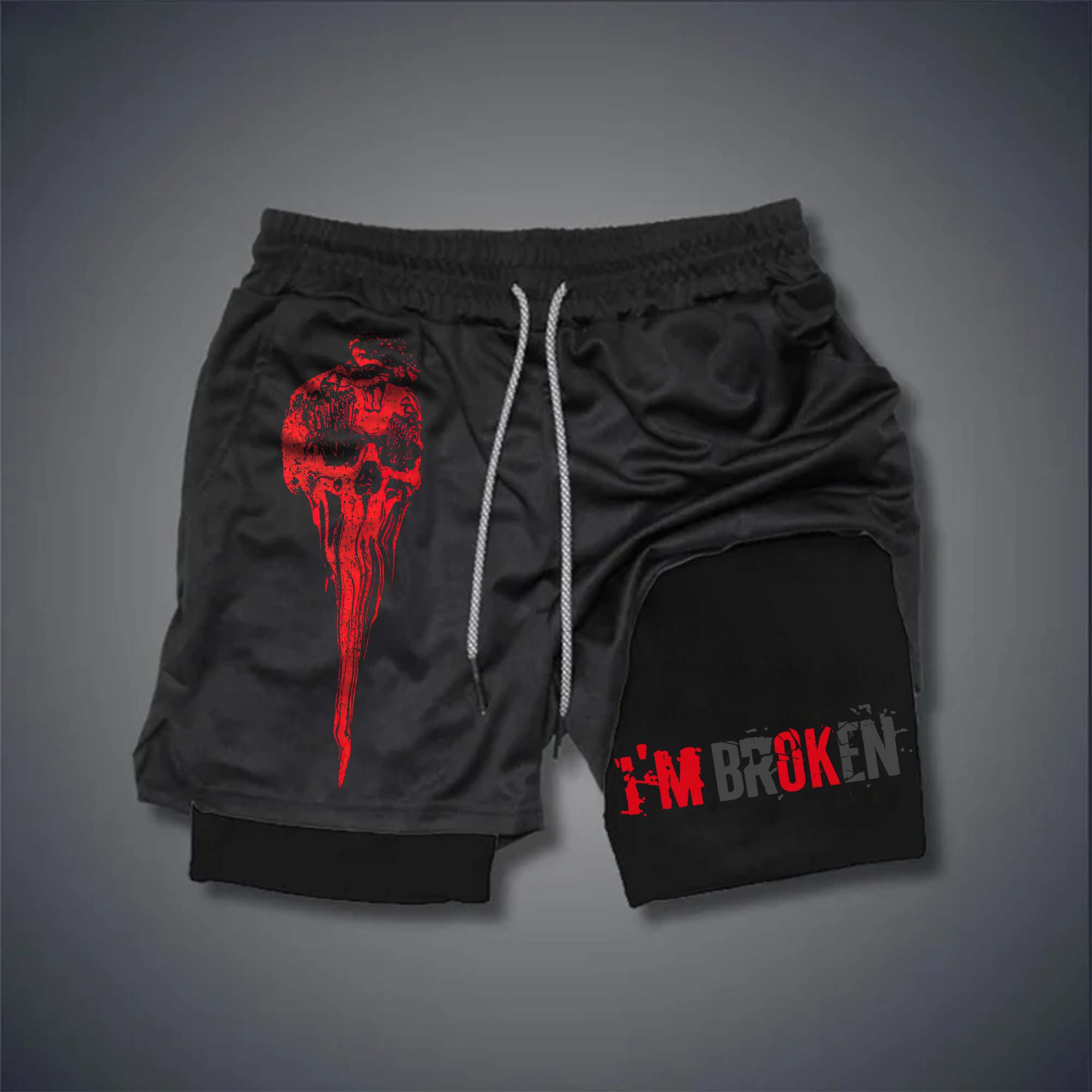 I'm Broken Printed Men's Performance Shorts
