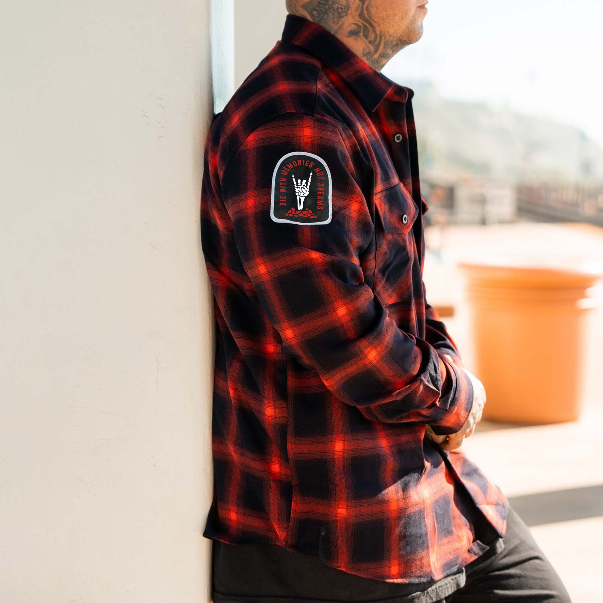 Die With Memories Plaid Printed Men's Premium Jacket
