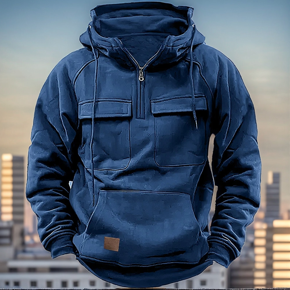 Sport Multicolour Multi Pocket Men's Hoodie