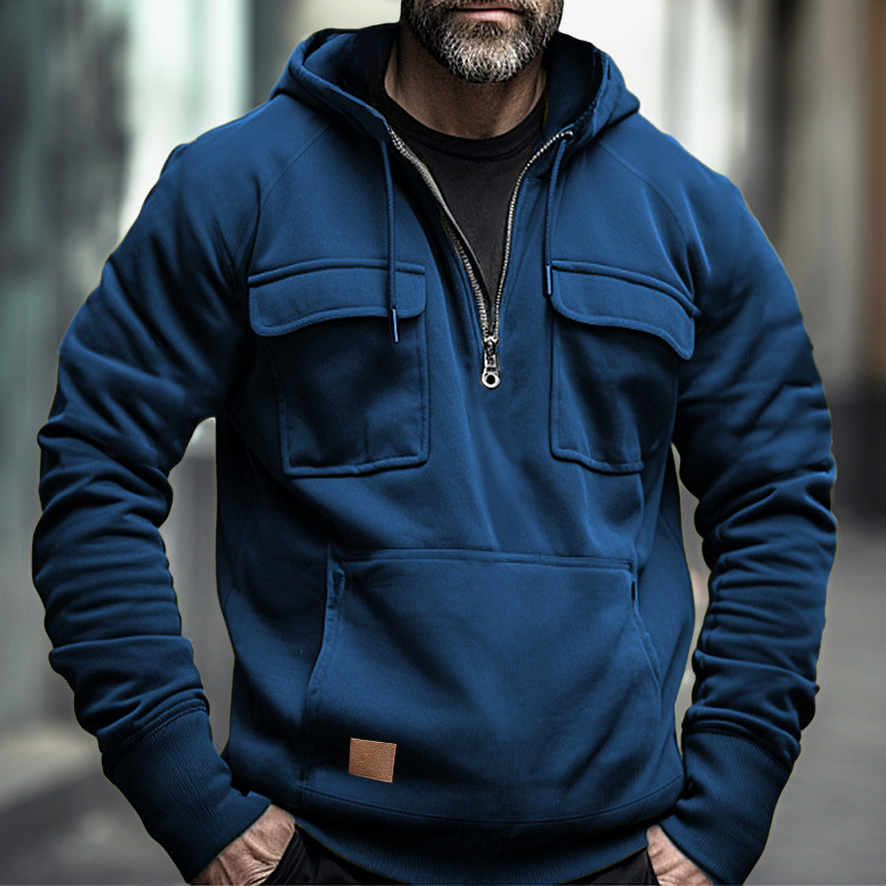 Sport Multicolour Multi Pocket Men's Hoodie
