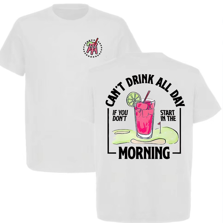 Can't Drink All Day Men's T-Shirt Image - 2