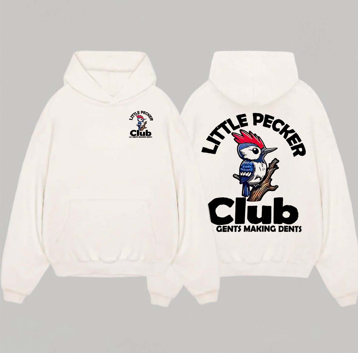 Little Pecker Club Printed Oversized Men's Hoodie
