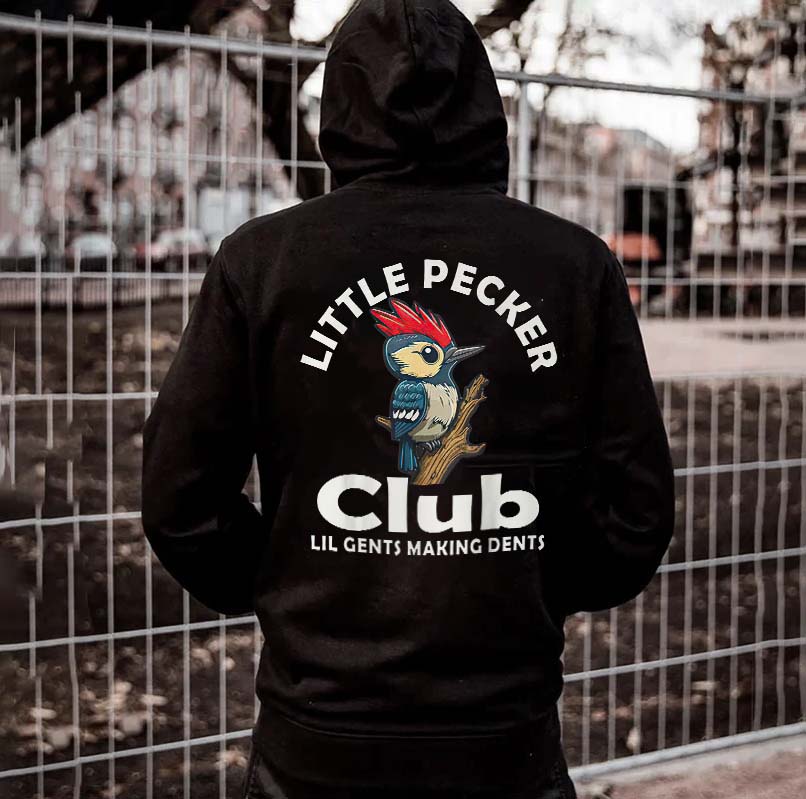 Little Pecker Club Printed Oversized Men's Hoodie