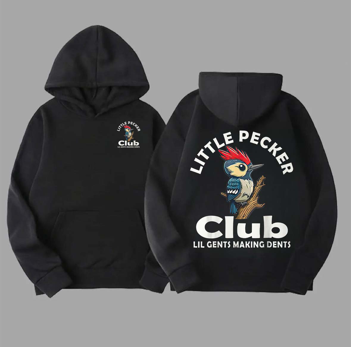 Little Pecker Club Printed Oversized Men's Hoodie