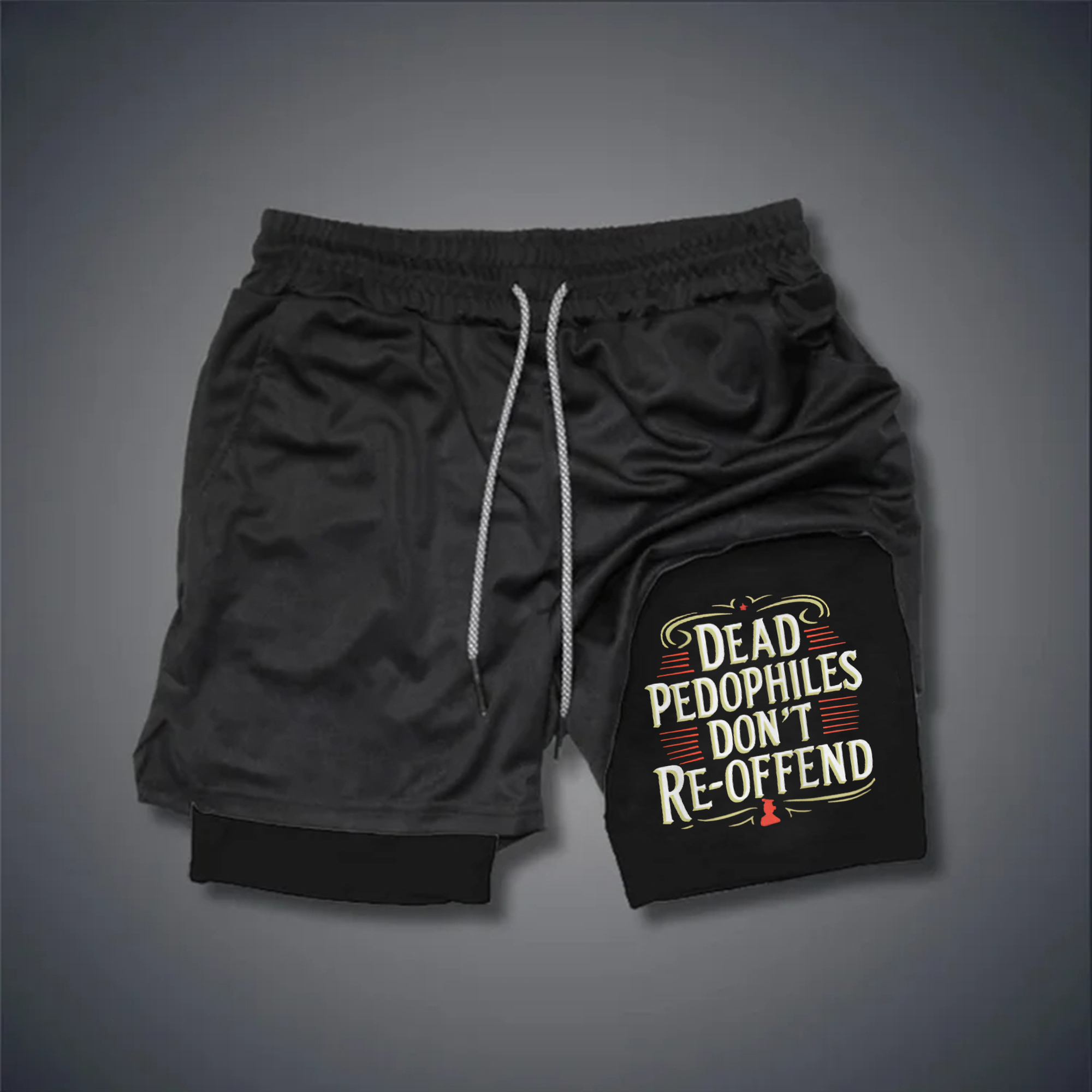 Dead Pedophiles Don't Re-Offend Print Men's Shorts