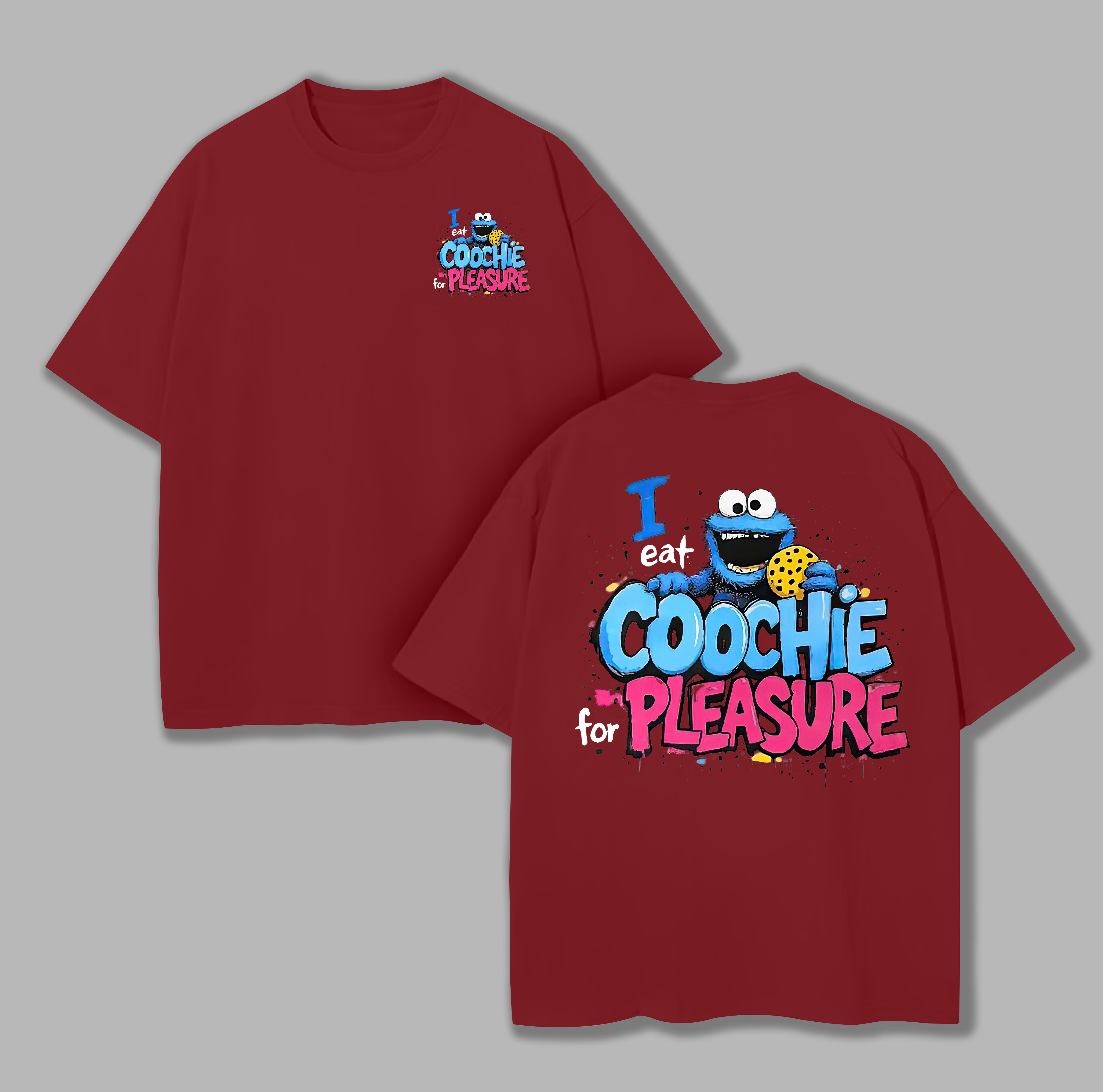 I Eat Coochie For Pleasure Printed Unisex Oversized T-shirts